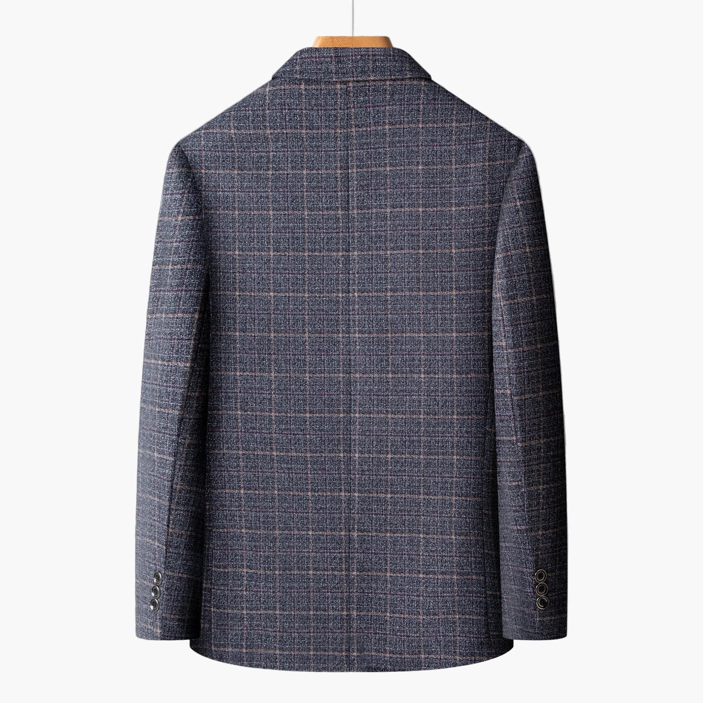 Men's Business Casual Checked Blazer – Modern Blazer Design for Office & Leisure