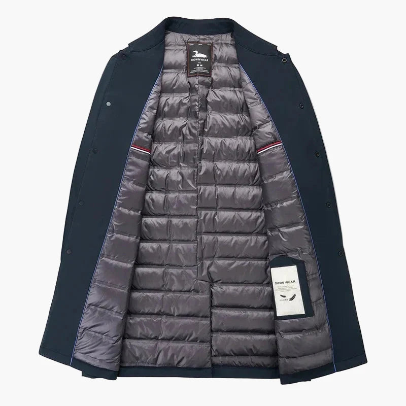 Men's transitional jacket with stand-up collar – Elegant city style for everyday and office use