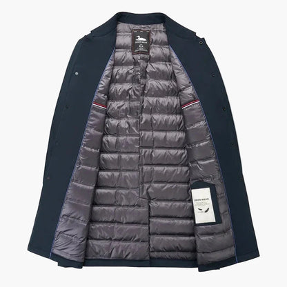 Men's transitional jacket with stand-up collar – Elegant city style for everyday and office use