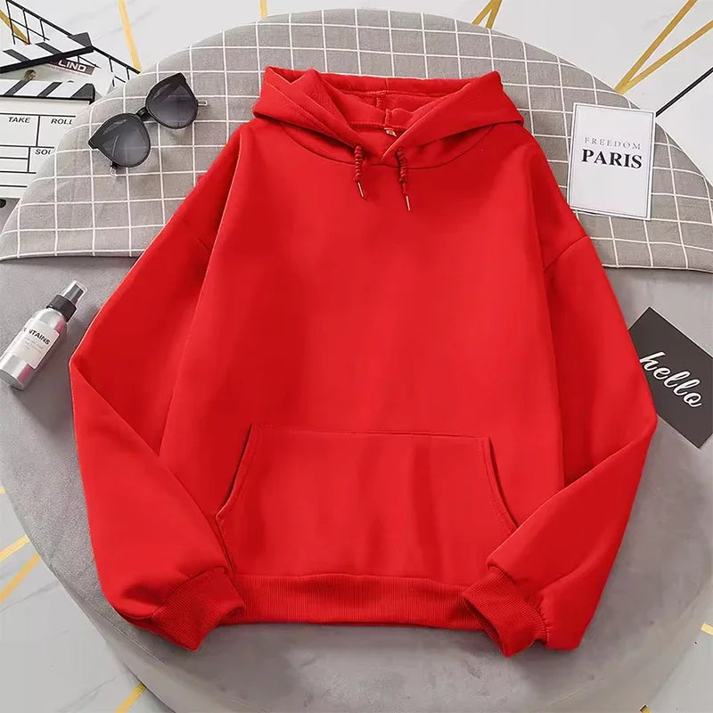 Unisex oversized hooded sweatshirt with kangaroo pocket
