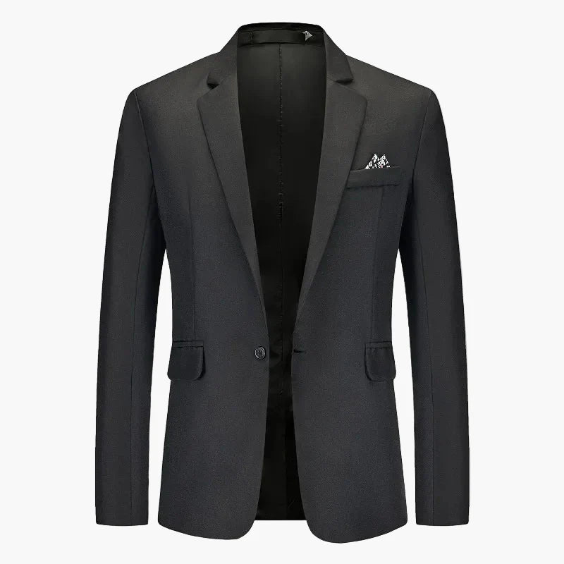 Men's Business Blazer Single-Breasted Modern Slim Fit – Elegant Blazer for Office & Festive Occasions