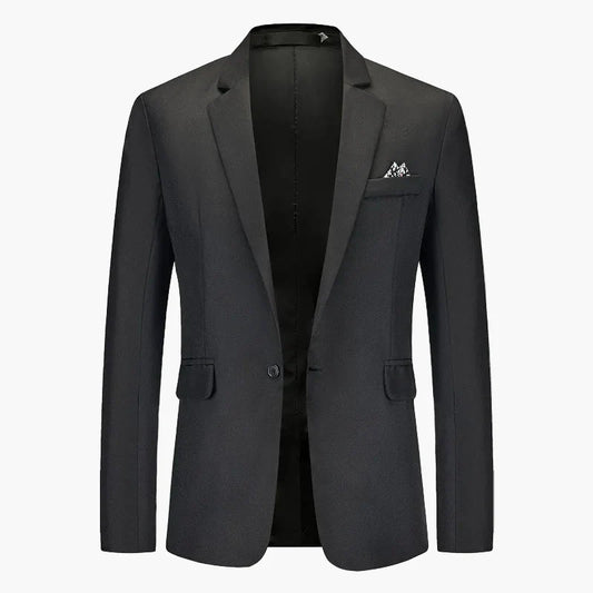 Men's Business Blazer Single-Breasted Modern Slim Fit – Elegant Blazer for Office & Festive Occasions