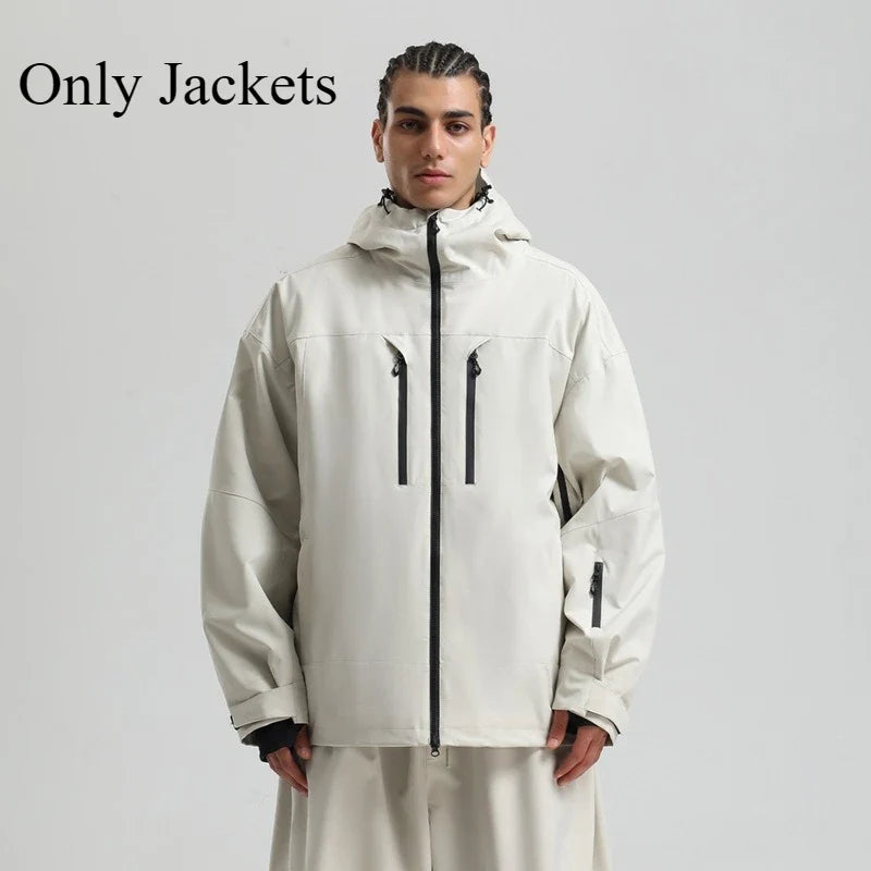 Unisex Winterjacke mit Kapuze für Outdoor und Ski – Mehrere Farben