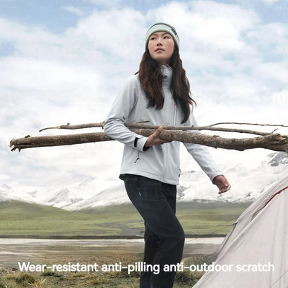 Unisex outdoor jacket with hood – black or light gray