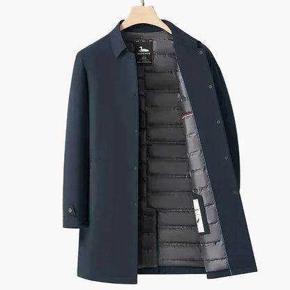 Men's transitional jacket with stand-up collar – Elegant city style for everyday and office use