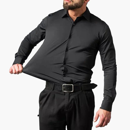 Men's Business Stretch Shirt – Modern, Comfortable Long-Sleeve Shirt for Office & Everyday Use