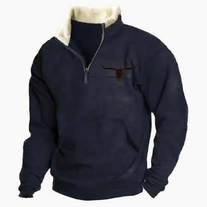 Men's Wild West Vintage Outdoor Sweatshirt – Casual Pullover in Western Style