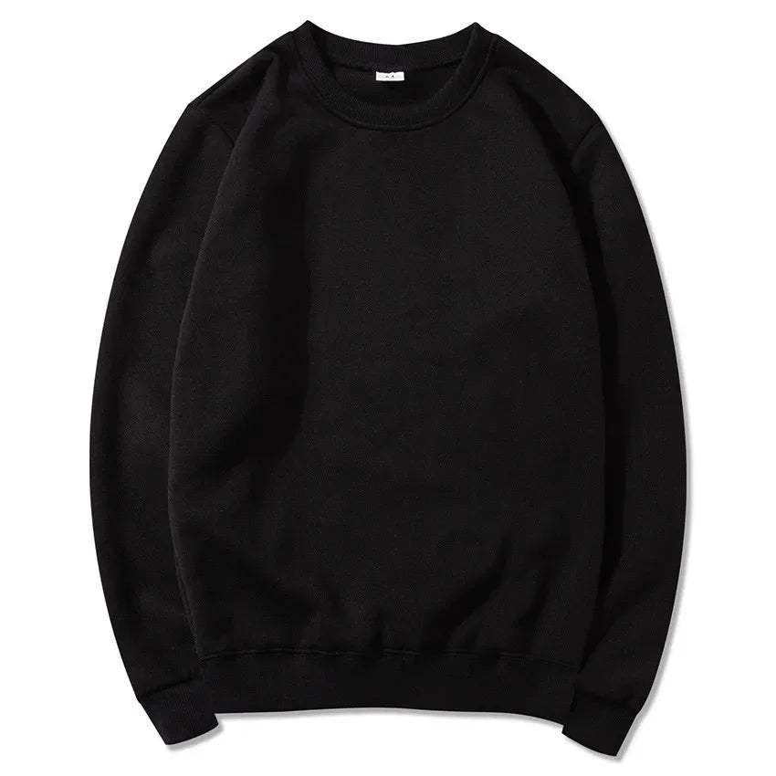 Unisex long-sleeve crew-neck sweatshirt, casual sweater