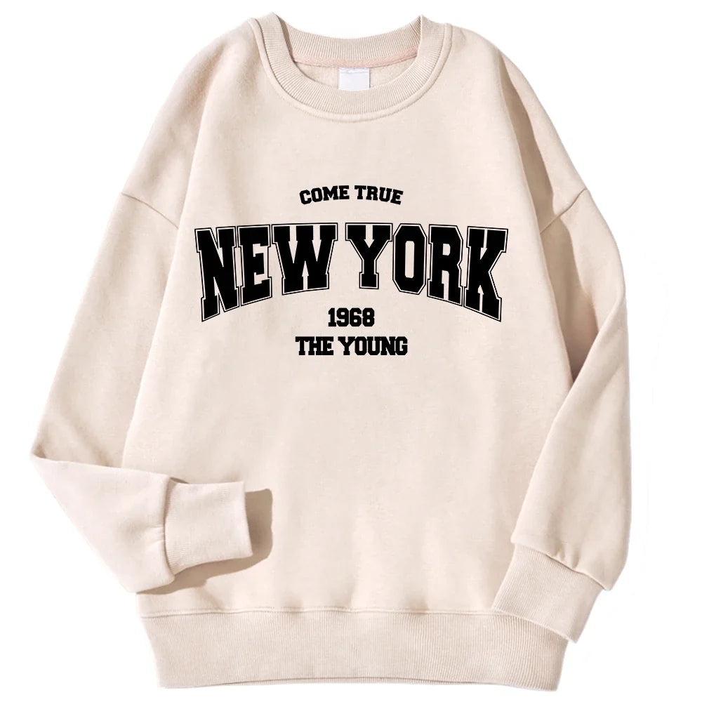Unisex Sweatshirt Rundhals mit Print – Diverse Farben