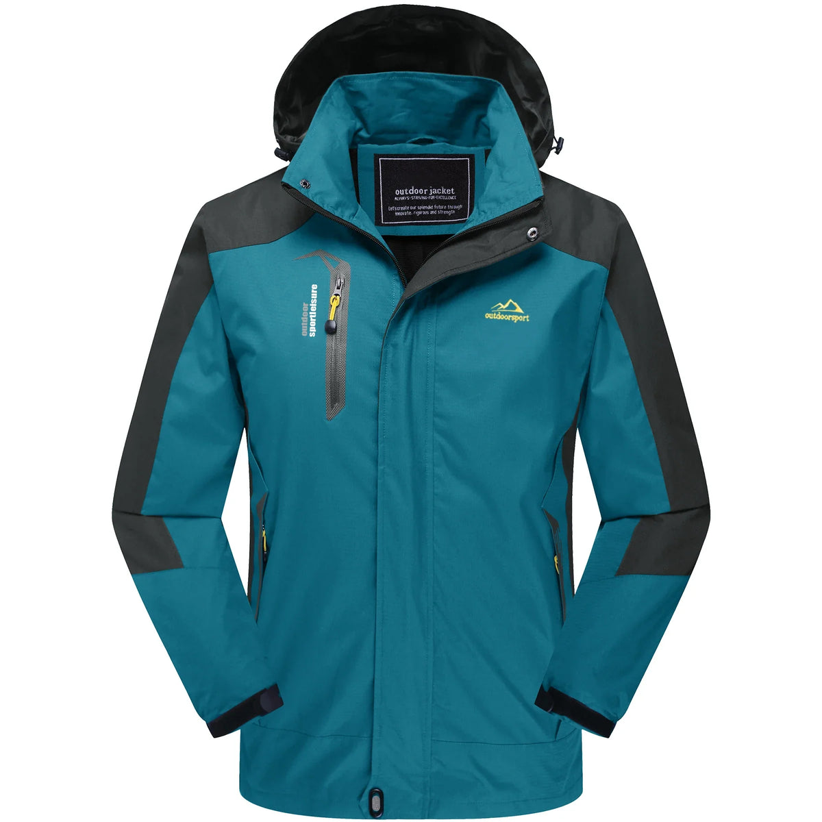 Outdoor Funktionsjacke für Herren – winddicht & wasserabweisend mit Kapuze