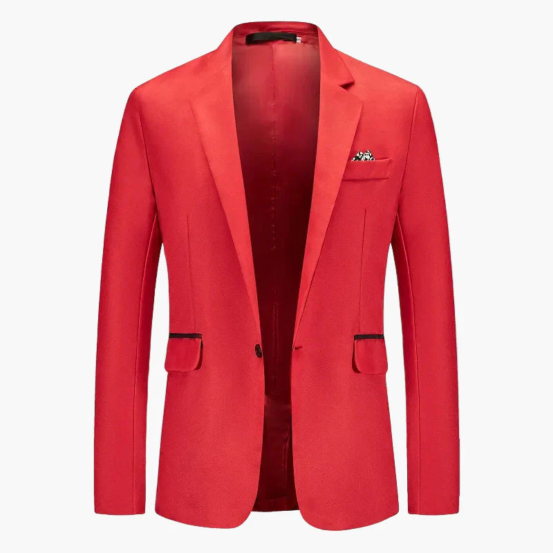 Men's Business Blazer Single-Breasted Modern Slim Fit – Elegant Blazer for Office & Festive Occasions