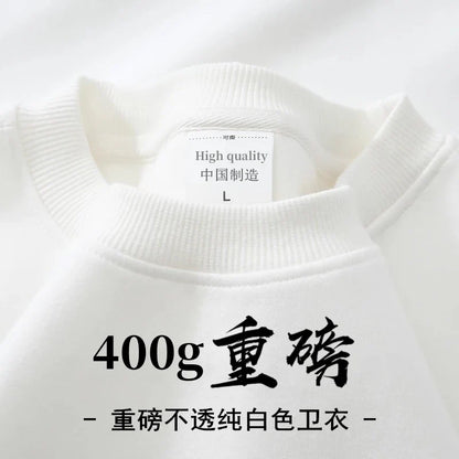 Unisex Long-Sleeve Crew-Neck Sweatshirt with Inner Lining