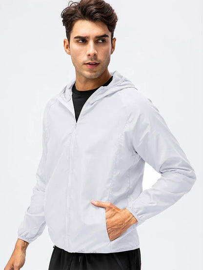 Leichte Kapuzenjacke Faltbar Windbreaker & Regenjacke Unisex