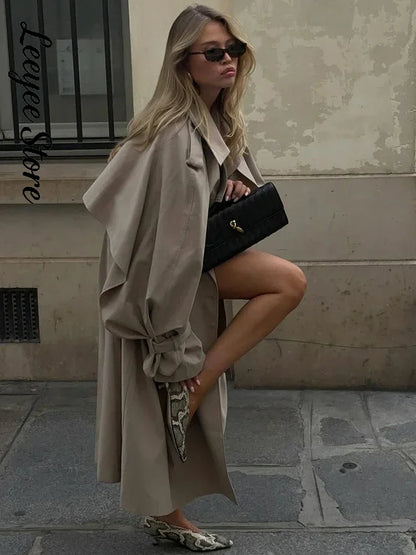 Damen Trenchcoat Kurz oder Lang mit Bindegürtel, Zweireiher Kragen, diverse Farben