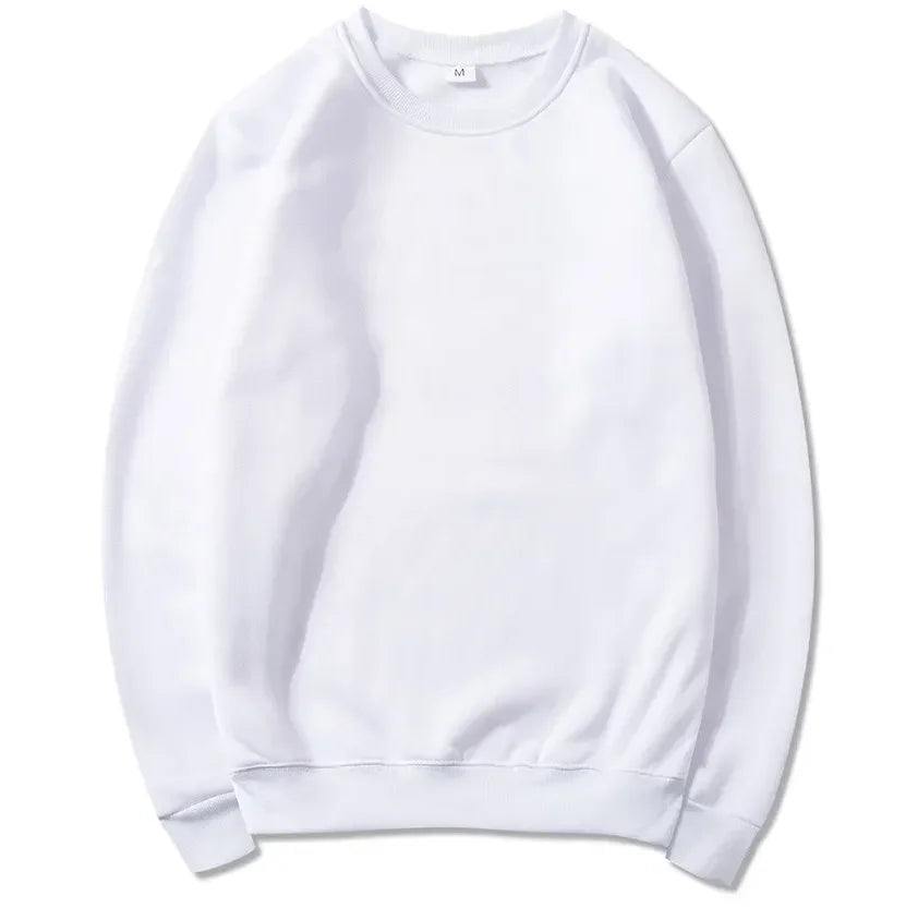 Unisex long-sleeve crew-neck sweatshirt, casual sweater