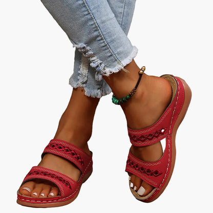 Damen Komfort-Sandalen mit orthopädischem Fußbett und verstellbarem Riemen – Modische Freizeitsandalen für Alltag und Reisen