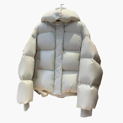Men's Oversized Puffer Jacket – Urban Winter Streetwear Quilted Jacket with Hood