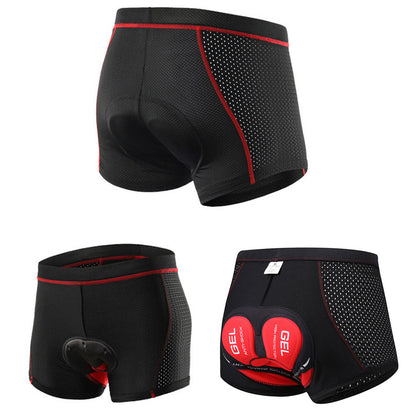 Men's cycling underpants with 5D gel padding – Breathable shock-absorbing bike pants for long bike rides and mountain biking
