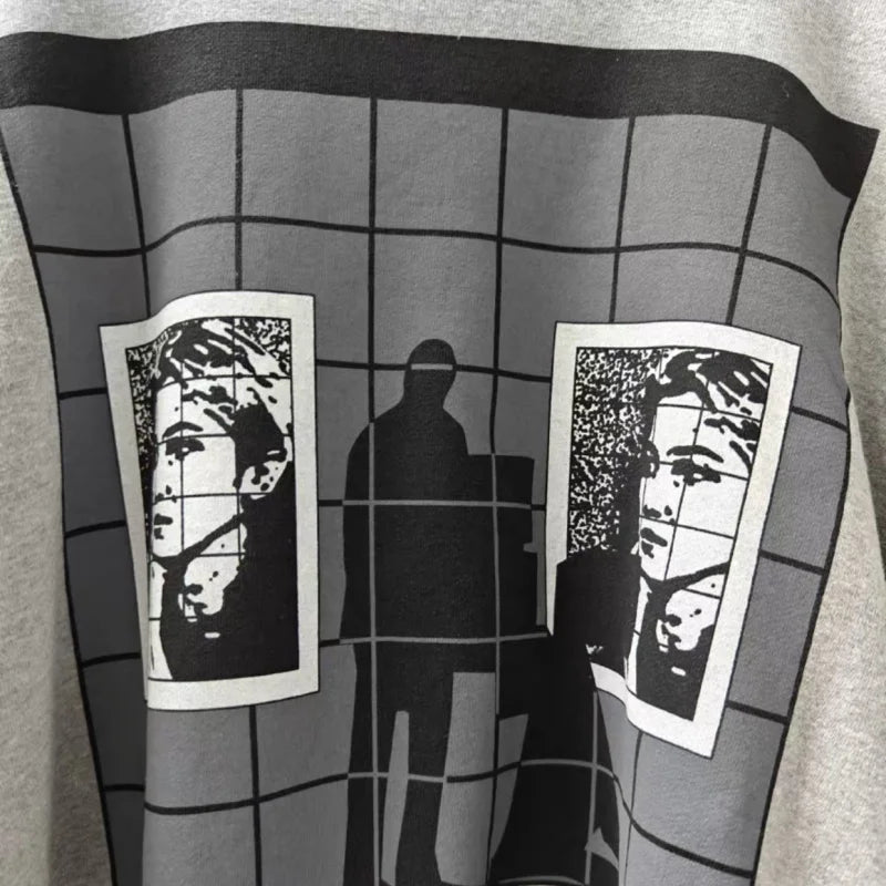 Unisex long-sleeve crew-neck sweatshirt with print