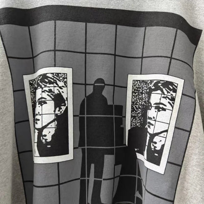 Unisex long-sleeve crew-neck sweatshirt with print