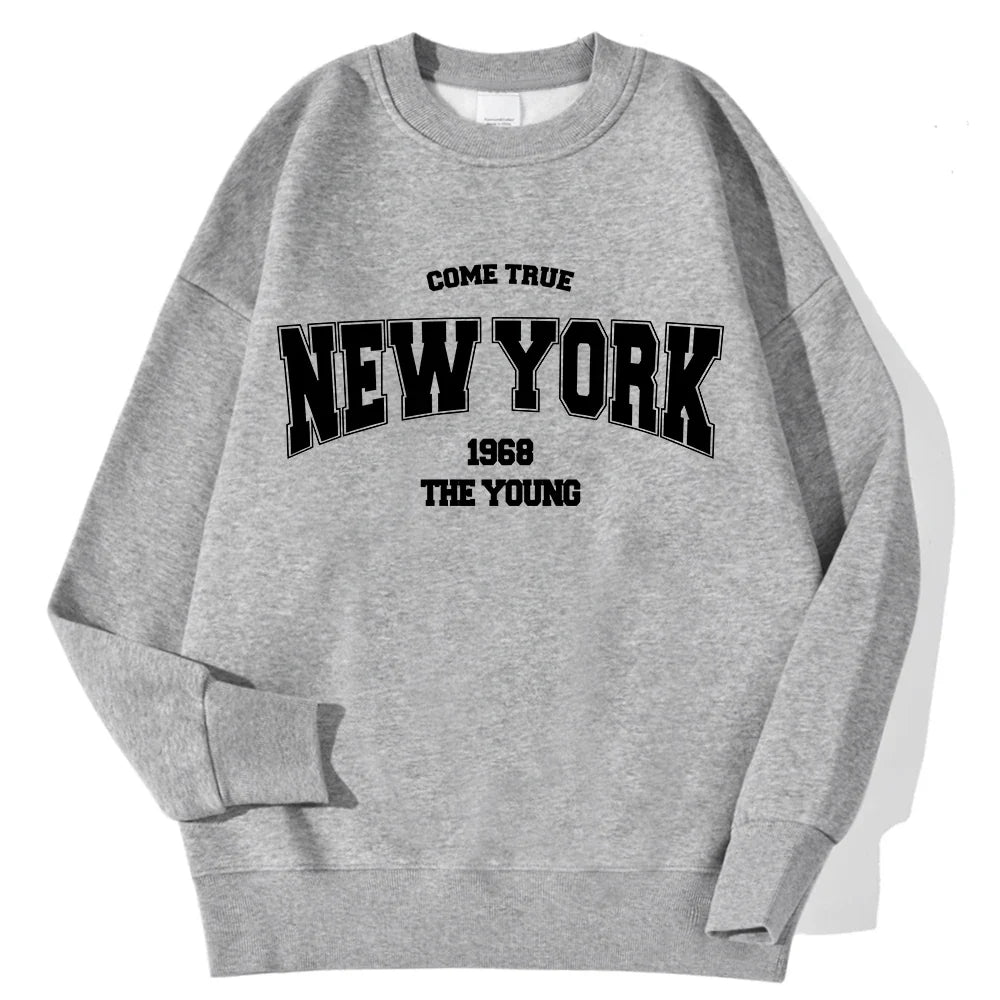 Unisex Sweatshirt Rundhals mit Print – Diverse Farben