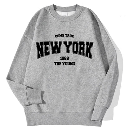 Unisex Sweatshirt Rundhals mit Print – Diverse Farben