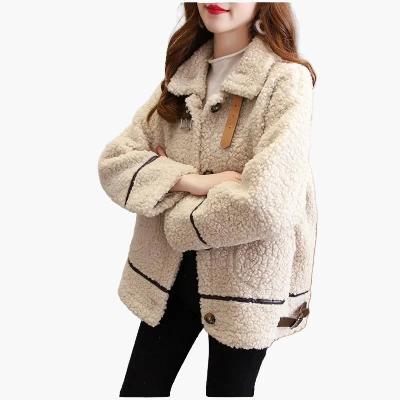Women's Teddy Fur Jacket – Fashionable Casual Coat for Autumn and Winter
