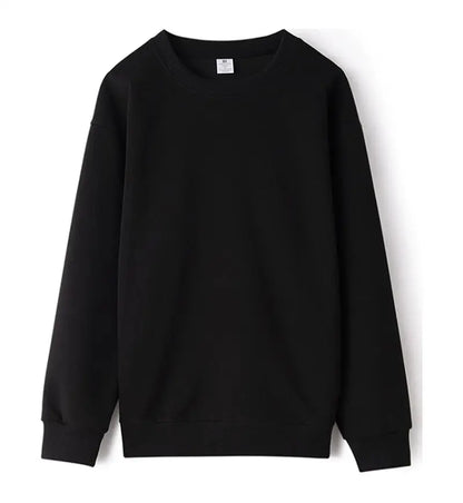 Unisex long-sleeve crew-neck basic sweater in various colors