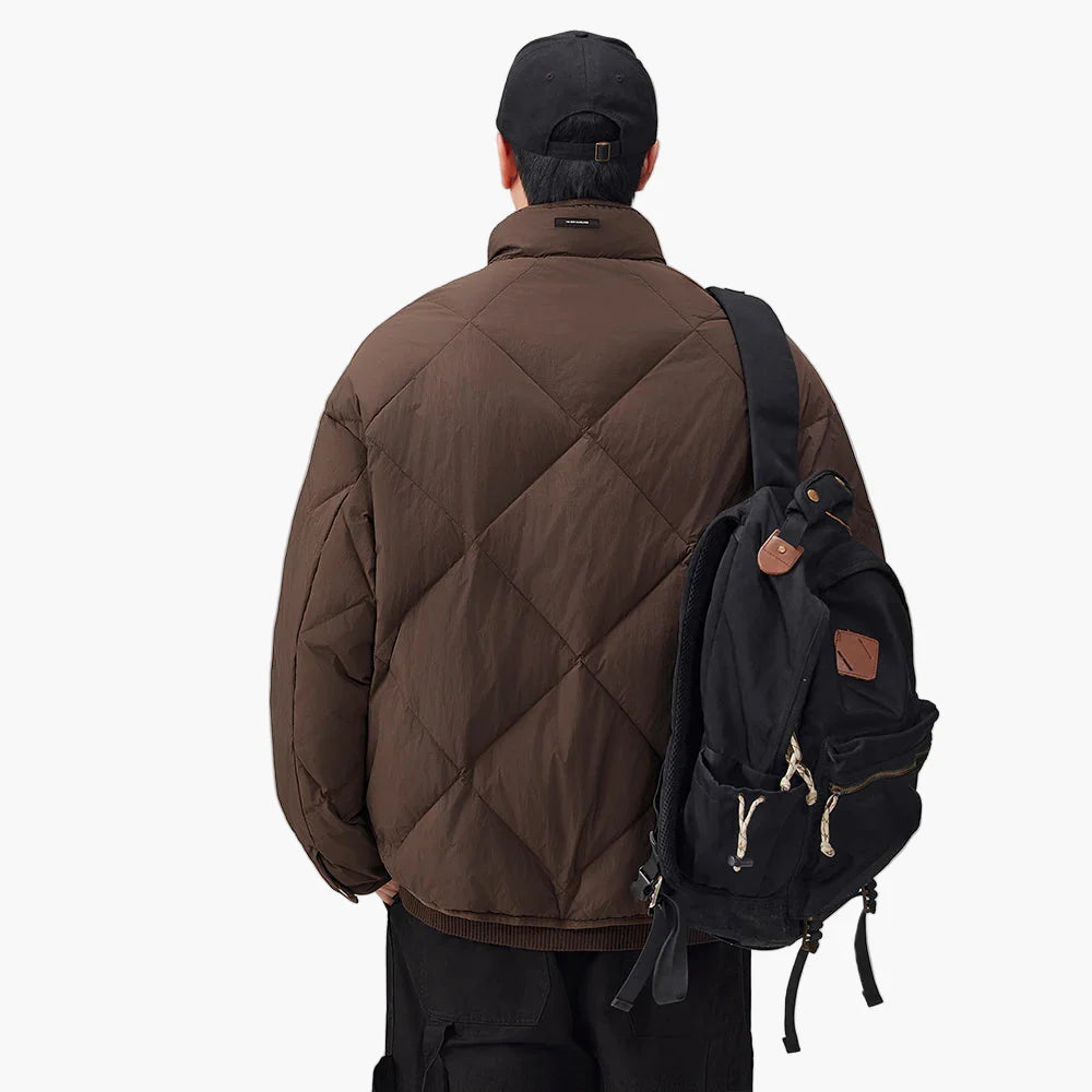 Herren Übergangs-Steppjacke im Oversize-Look für Freizeit und Alltag