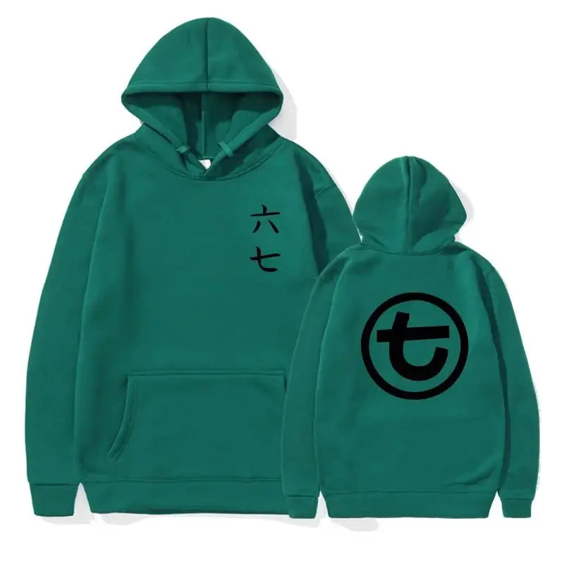 Unisex hoodie with kangaroo pocket and graphic print