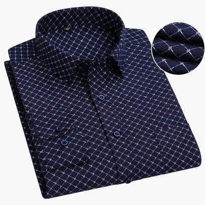 Men's Business Shirt with Stripes – Classic Style for Office & Everyday Use