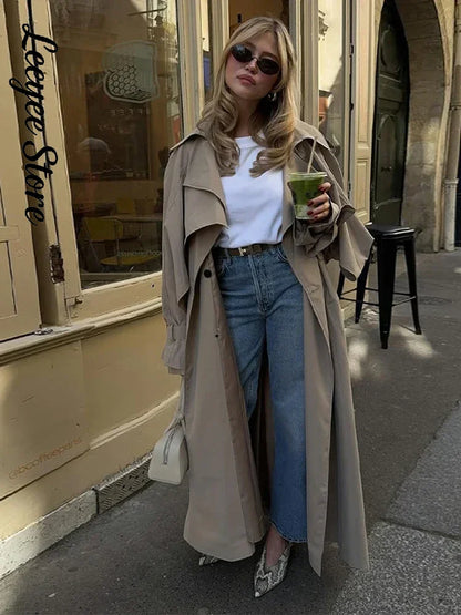 Damen Trenchcoat Kurz oder Lang mit Bindegürtel, Zweireiher Kragen, diverse Farben
