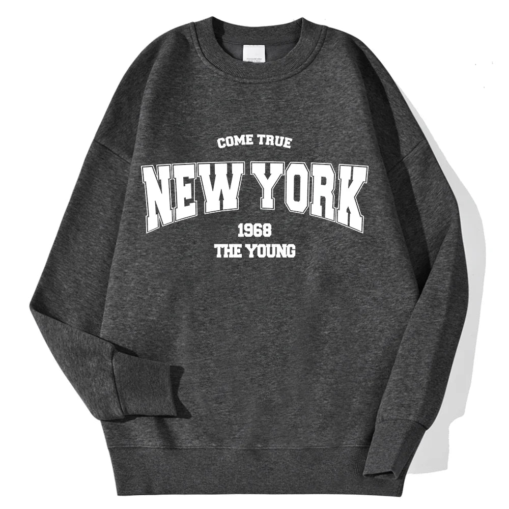 Unisex Sweatshirt Rundhals mit Print – Diverse Farben