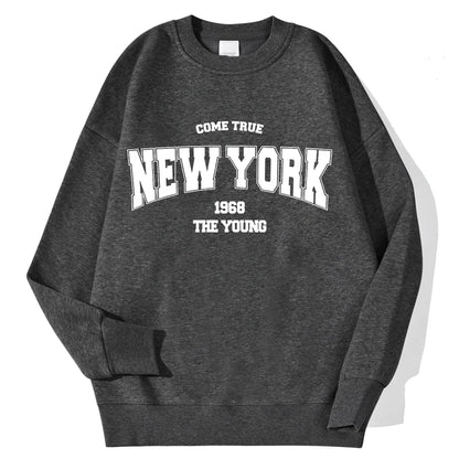 Unisex Sweatshirt Rundhals mit Print – Diverse Farben