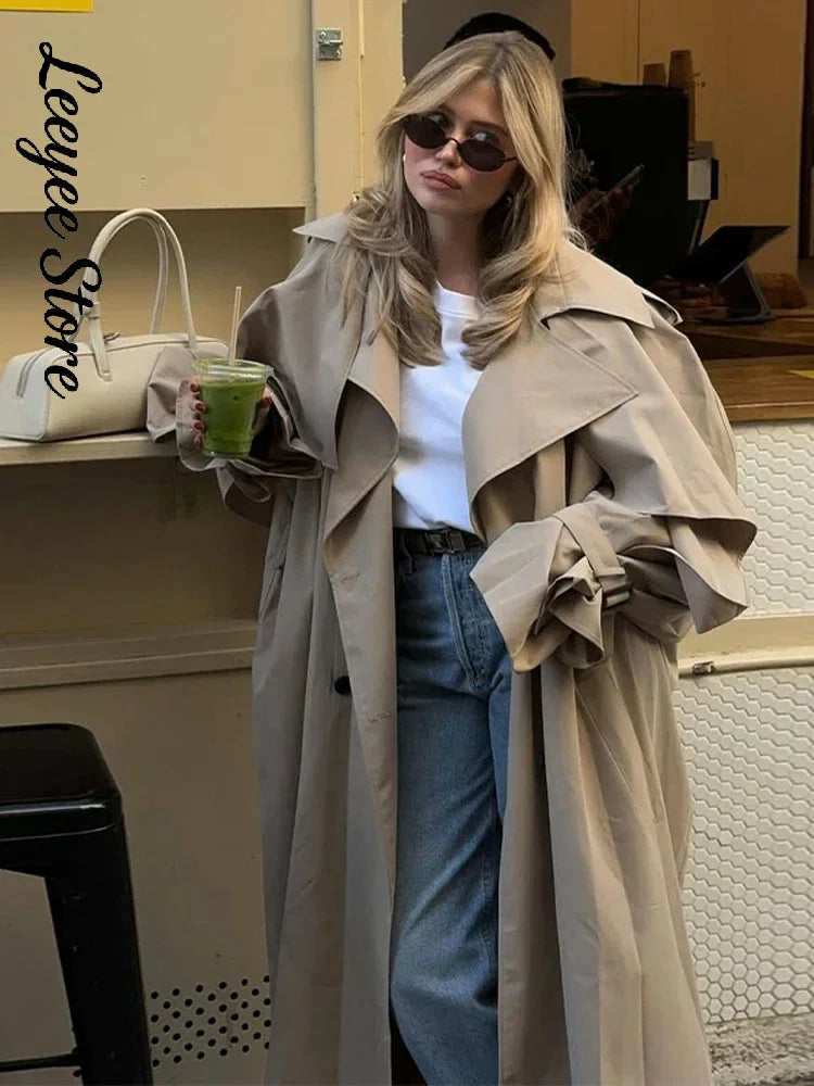 Damen Trenchcoat Kurz oder Lang mit Bindegürtel, Zweireiher Kragen, diverse Farben