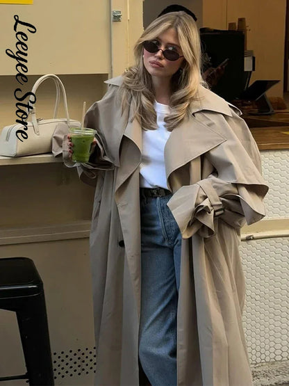 Damen Trenchcoat Kurz oder Lang mit Bindegürtel, Zweireiher Kragen, diverse Farben