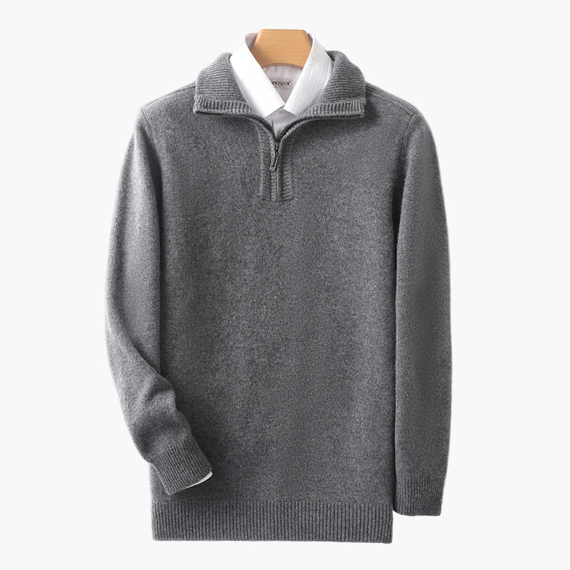 Men's Half-Zip Sweater – Classic, Versatile, Everyday & Office