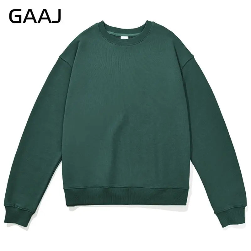 Unisex long-sleeve crew-neck sweatshirt, casual sweater