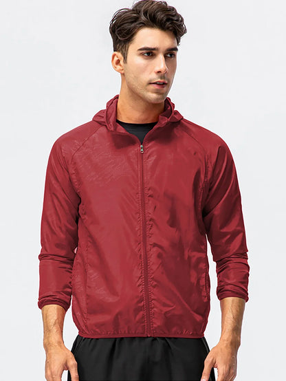 Leichte Kapuzenjacke Faltbar Windbreaker & Regenjacke Unisex