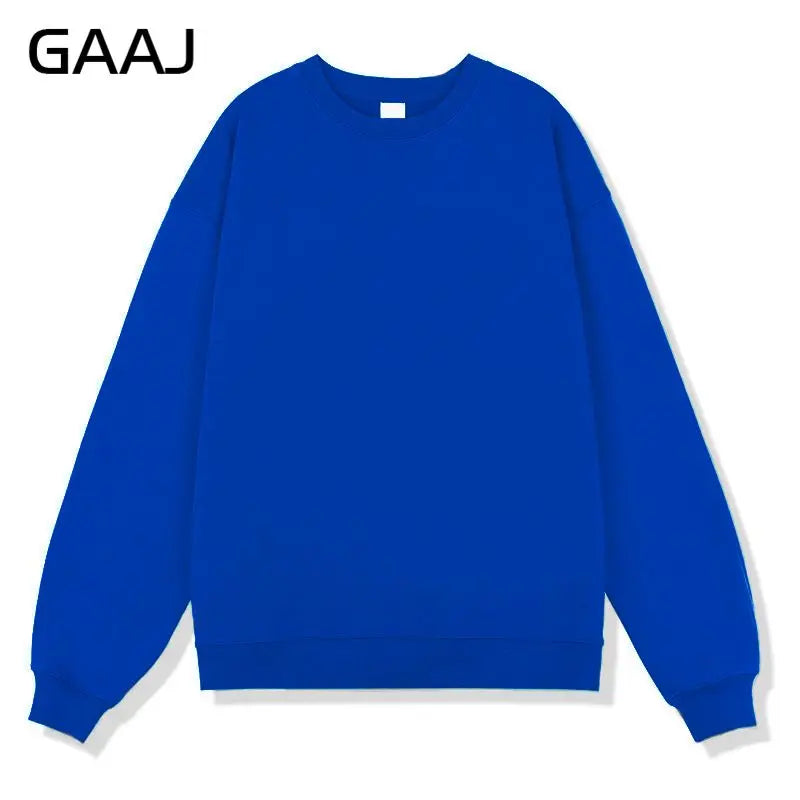 Unisex long-sleeve crew-neck sweatshirt, casual sweater