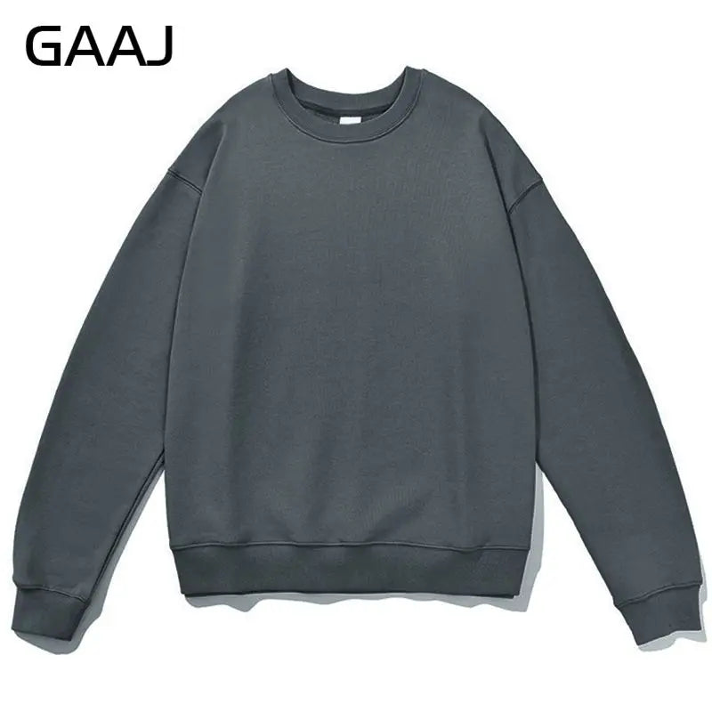Unisex long-sleeve crew-neck sweatshirt, casual sweater