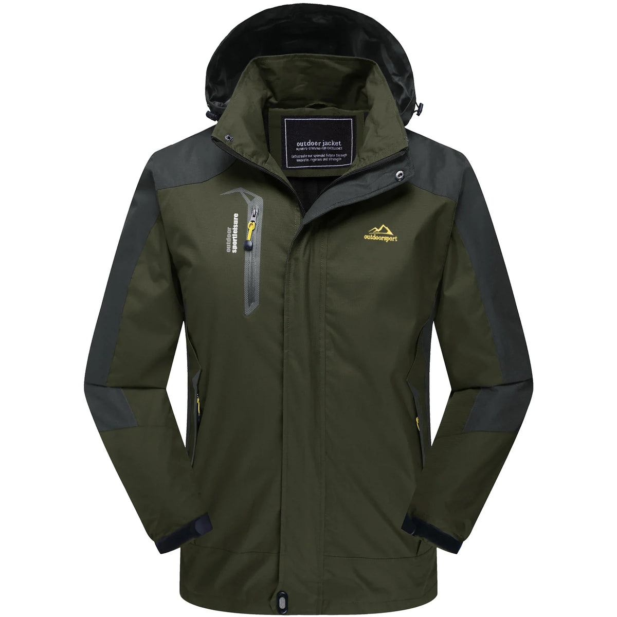 Outdoor Funktionsjacke für Herren – winddicht & wasserabweisend mit Kapuze