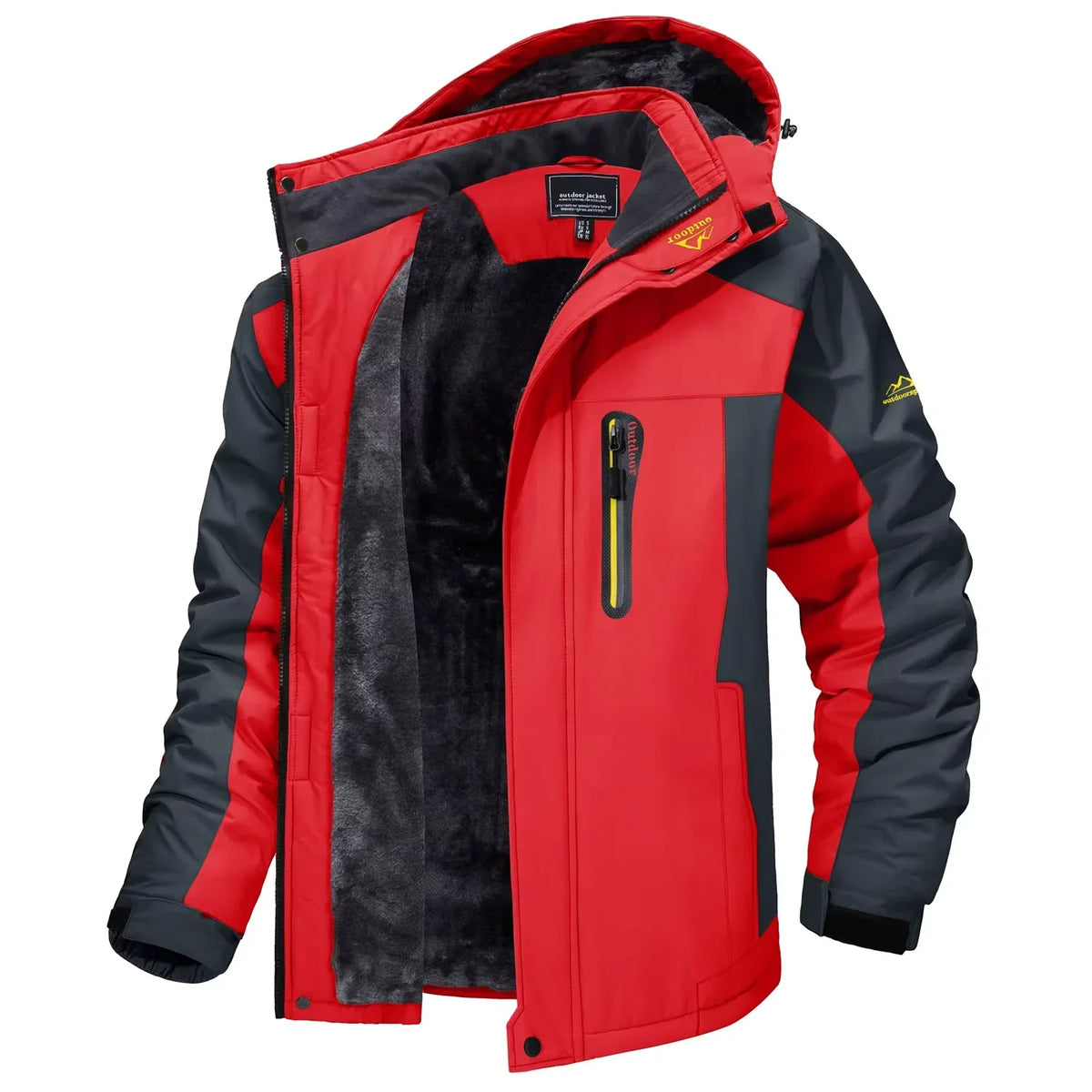 Winter Outdoorjacke Herren gefüttert Camouflage Kapuzenjacke