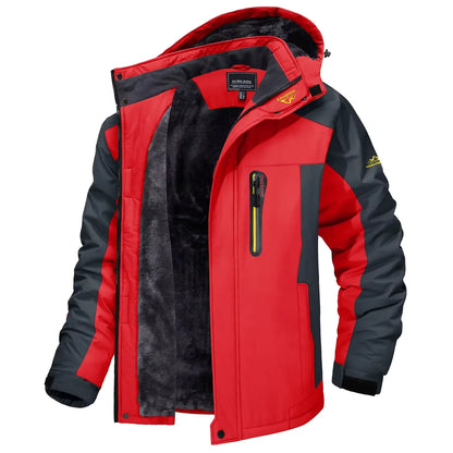 Winter Outdoorjacke Herren gefüttert Camouflage Kapuzenjacke