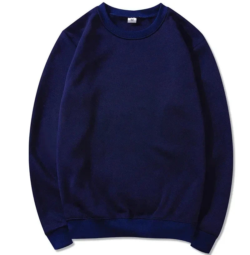 Unisex long-sleeve crew-neck sweatshirt, casual sweater