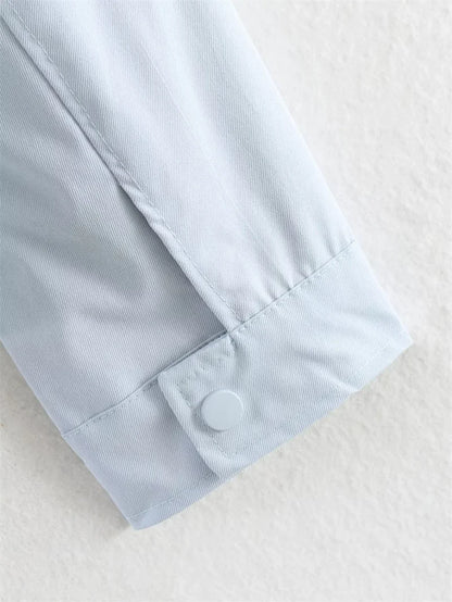 Women's Jacket with Stand Collar and Drawstring Waist