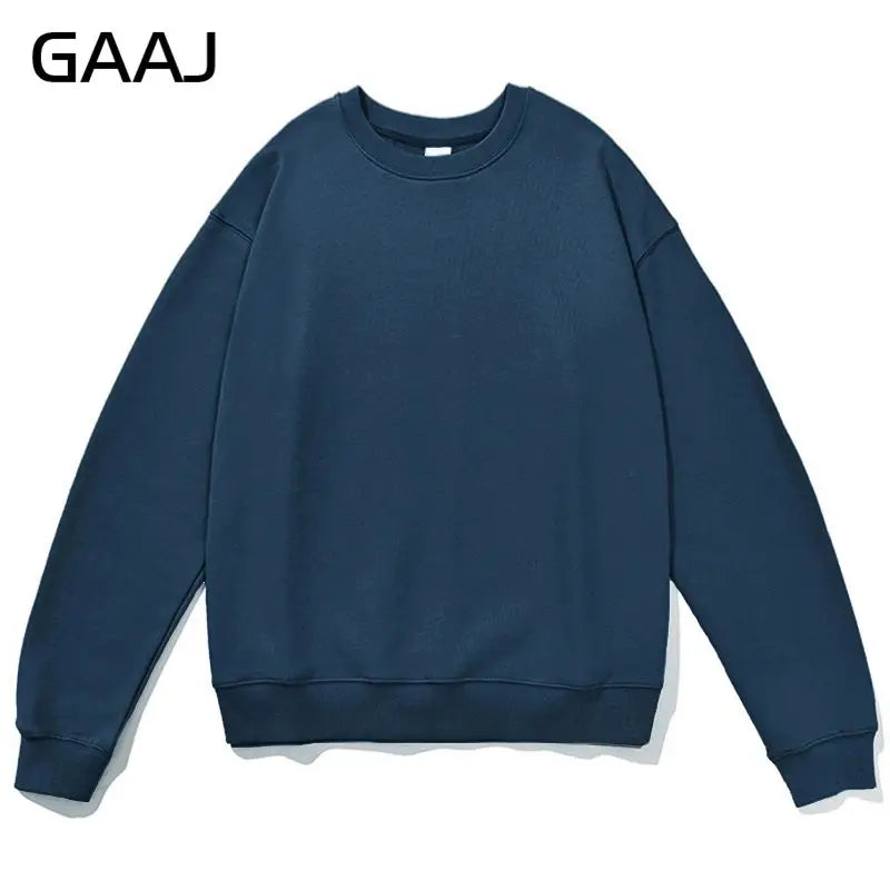 Unisex long-sleeve crew-neck sweatshirt, casual sweater