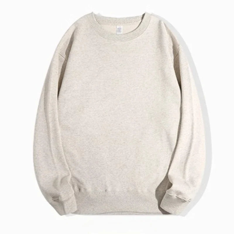 Unisex long-sleeve crew-neck sweatshirt, gray