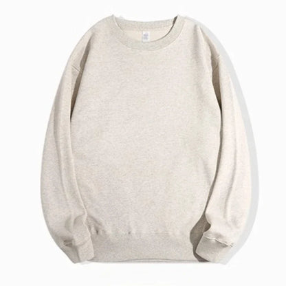 Unisex long-sleeve crew-neck sweatshirt, gray