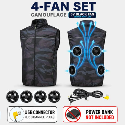 Cooling vest with fans for men and women, lightweight vest